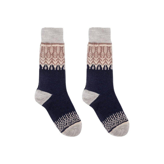 Nordic Socks Merino Wool in PERFORM™ (Yule - Navy)