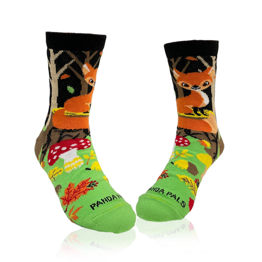 Fox in the Woods Socks (Ages 3-5)