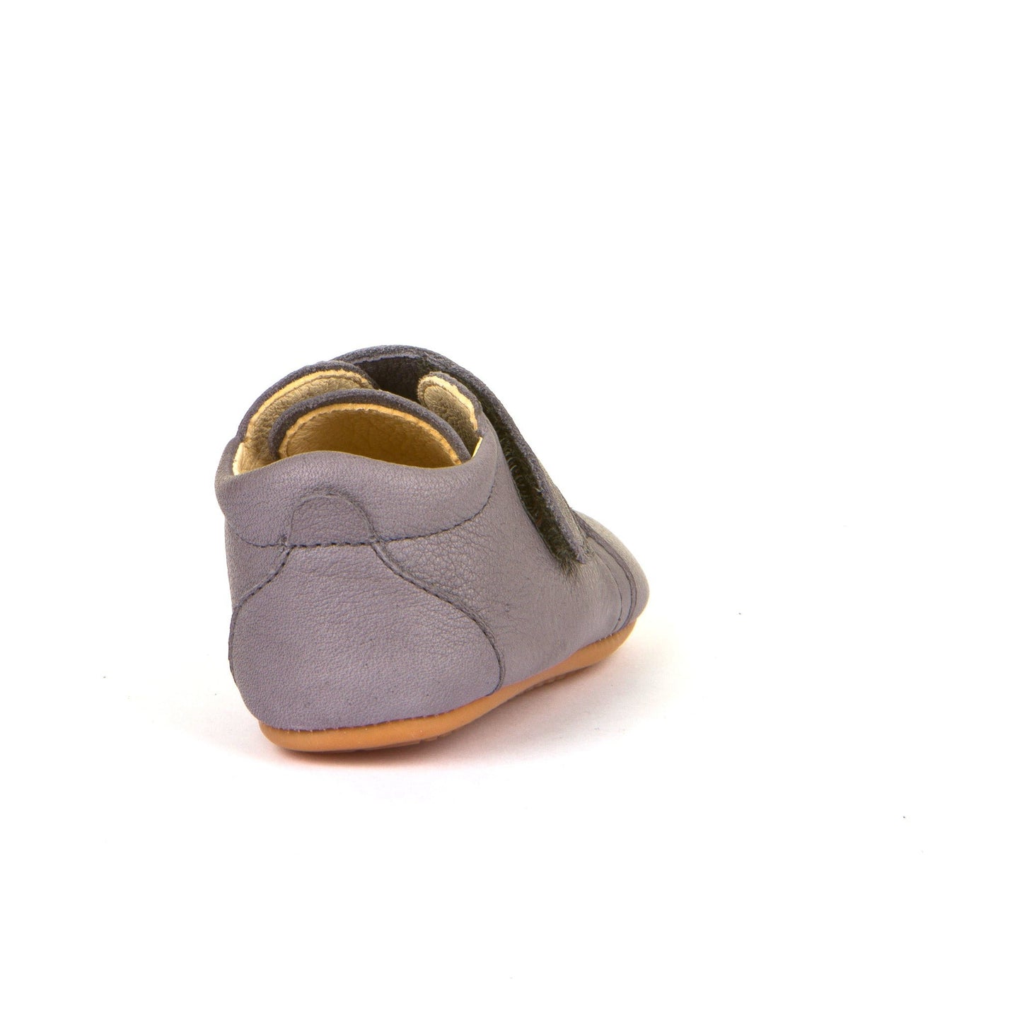 Prewalkers Classic - Single Velcro Leather Baby Shoes in Grey