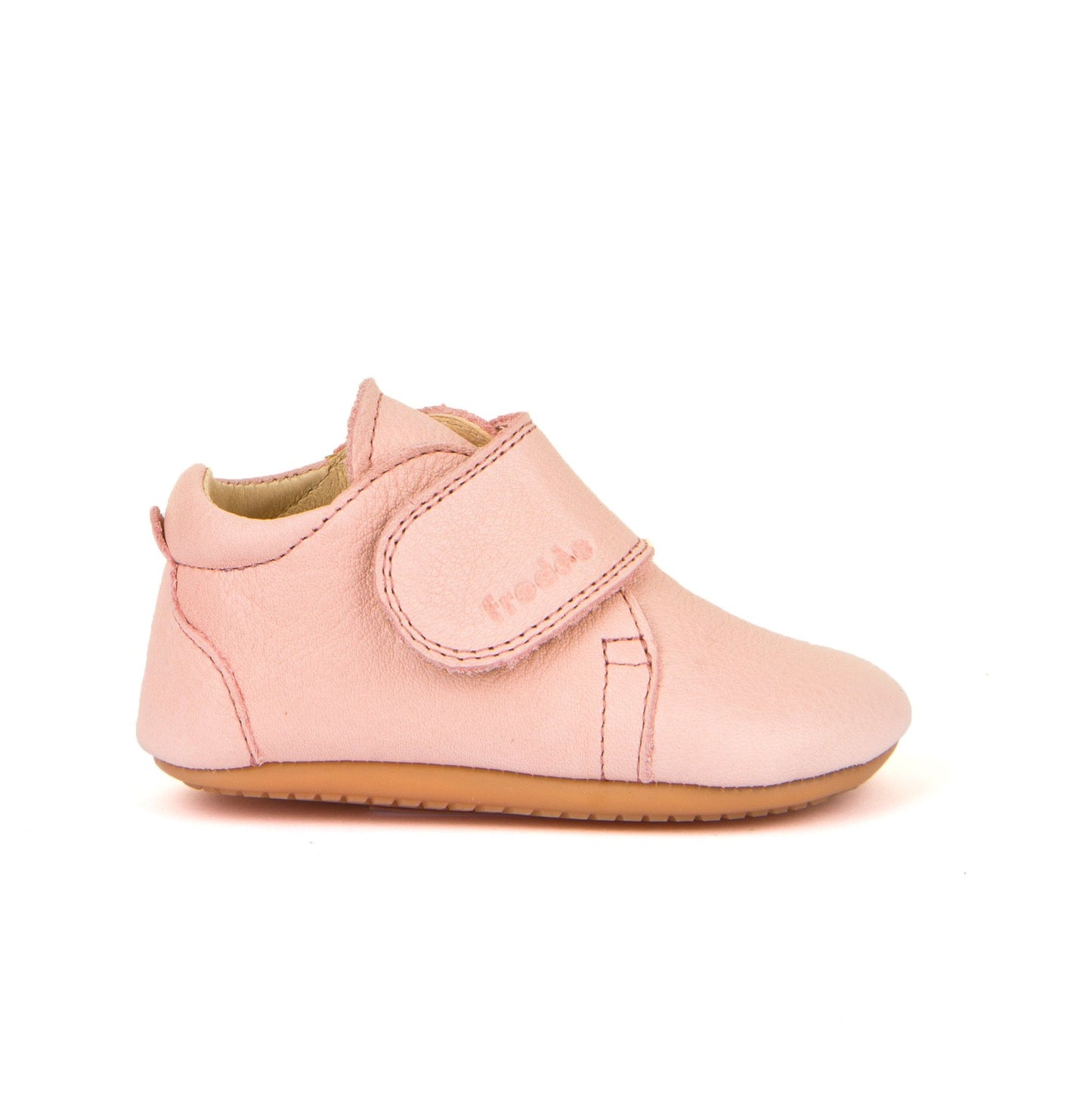 Prewalkers Classic - Single Velcro Leather Baby Shoes in Pink