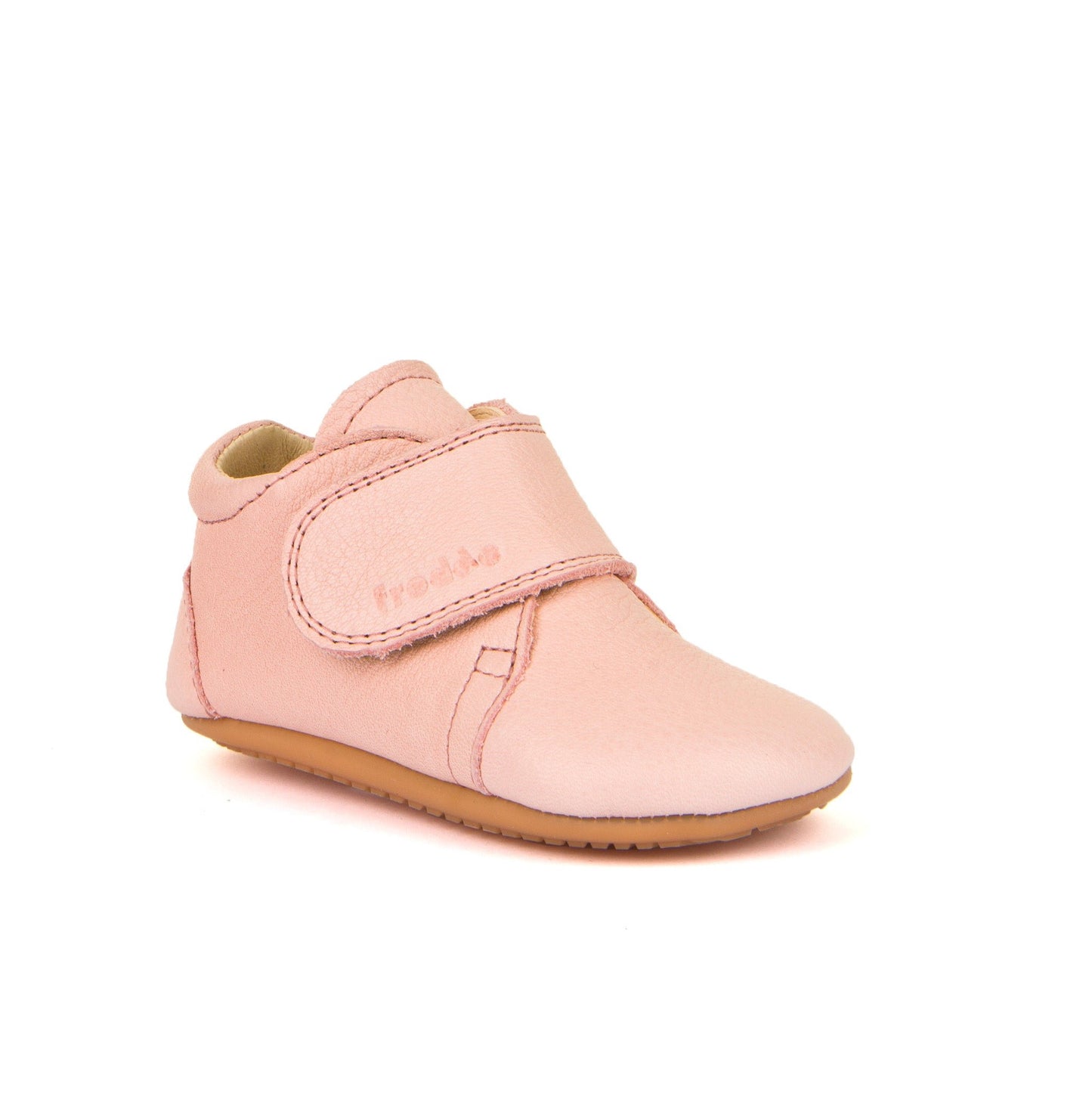 Prewalkers Classic - Single Velcro Leather Baby Shoes in Pink