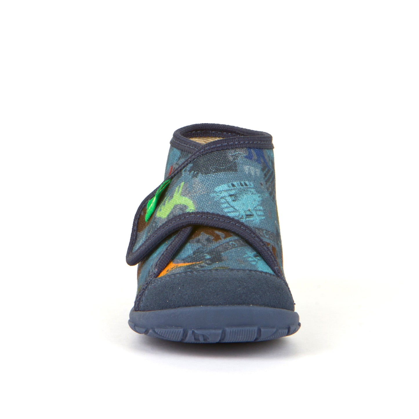Classic High-Top Slipper - Denim with Dinosaur Print