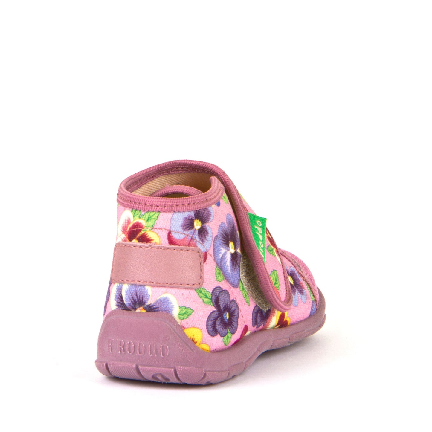 Classic High-Top Slipper - Pink with Pansy Print