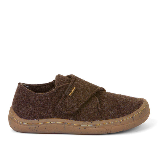 Barefoot Wooly Slipper Dark Brown