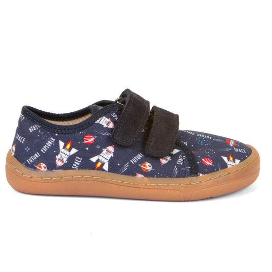 Barefoot Canvas - Blue with Space Theme Print