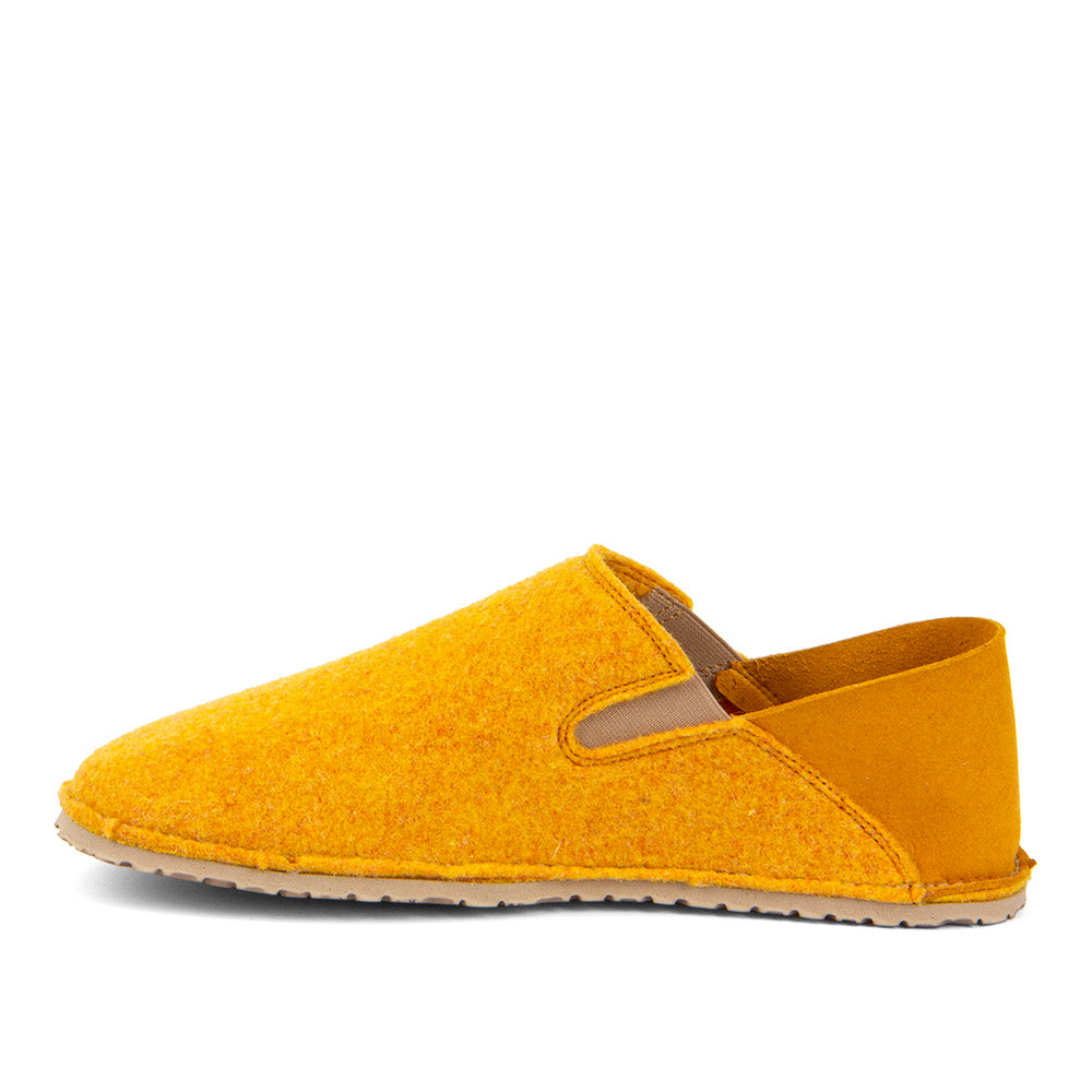 Barefoot Slip On Wooly Slipper Yellow