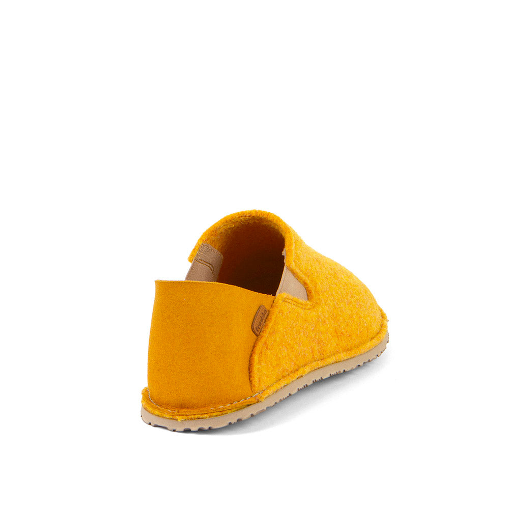 Barefoot Slip On Wooly Slipper Yellow