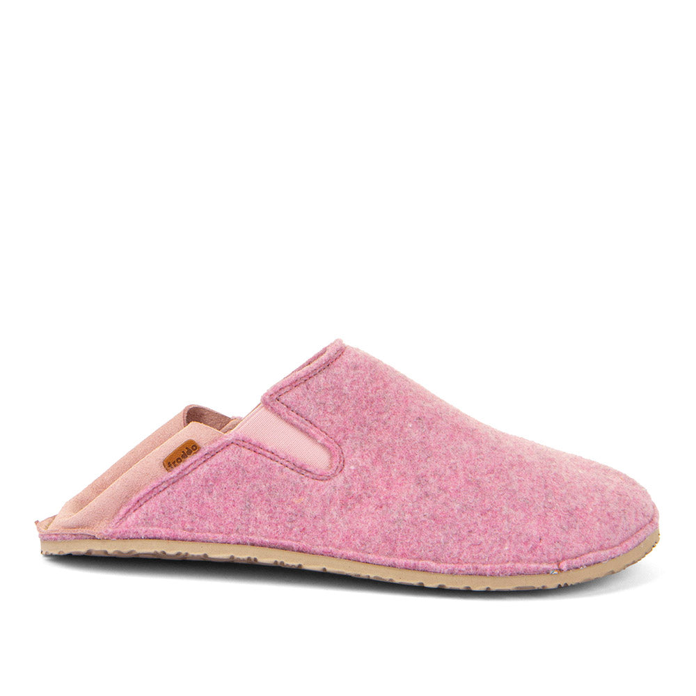 Barefoot Slip On Wooly Slipper Pink