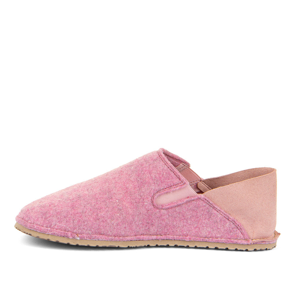 Barefoot Slip On Wooly Slipper Pink