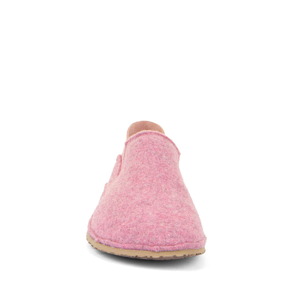 Barefoot Slip On Wooly Slipper Pink