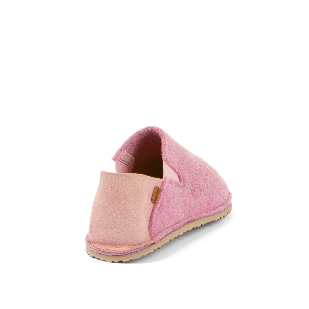 Barefoot Slip On Wooly Slipper Pink