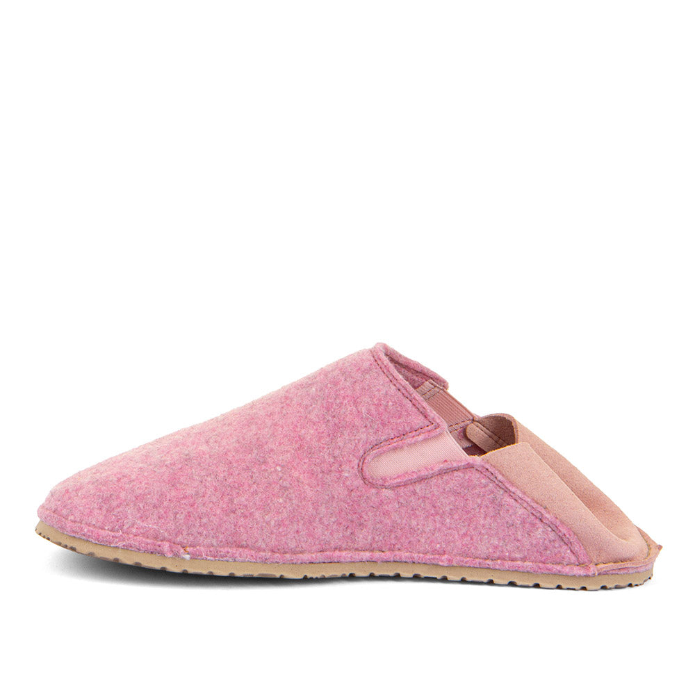 Barefoot Slip On Wooly Slipper Pink