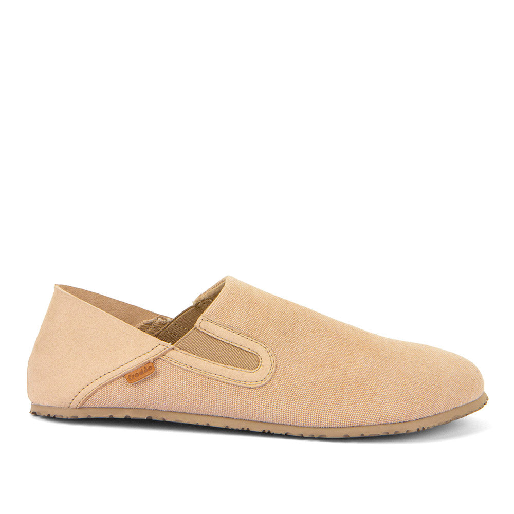 Barefoot Slip On Canvas Slipper Taupe