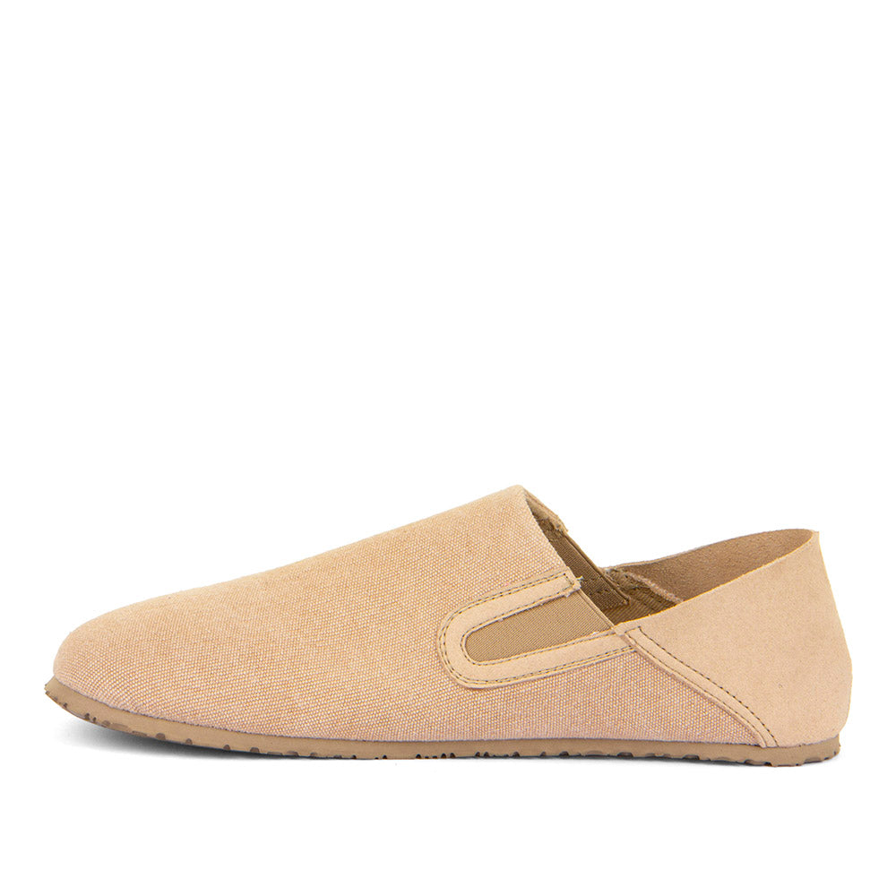 Barefoot Slip On Canvas Slipper Taupe