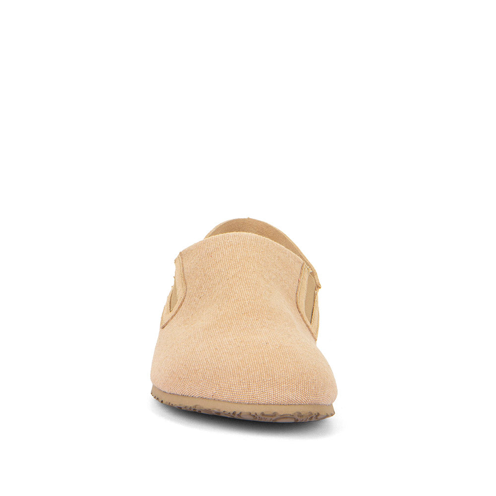 Barefoot Slip On Canvas Slipper Taupe
