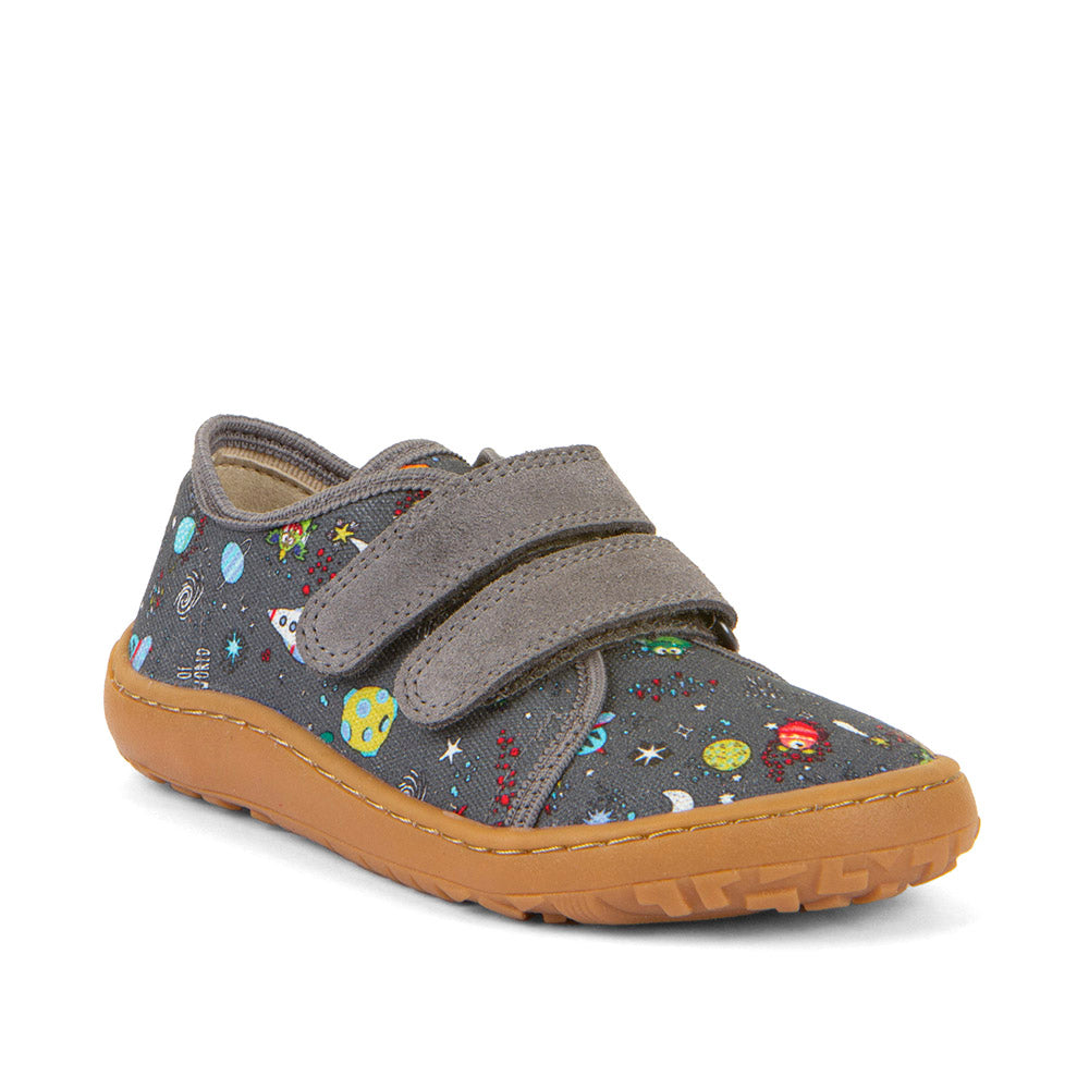 Barefoot Canvas – Grey with Space Explorer Print
