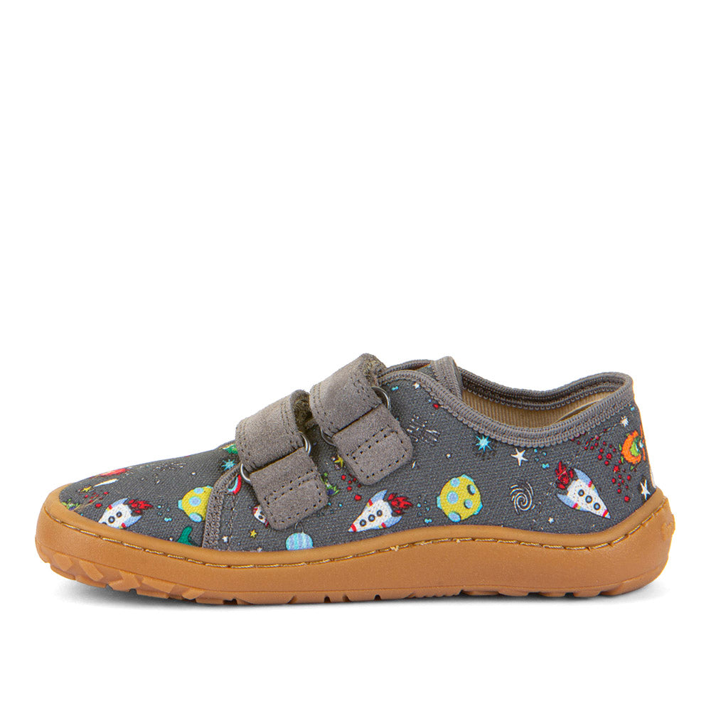 Barefoot Canvas – Grey with Space Explorer Print