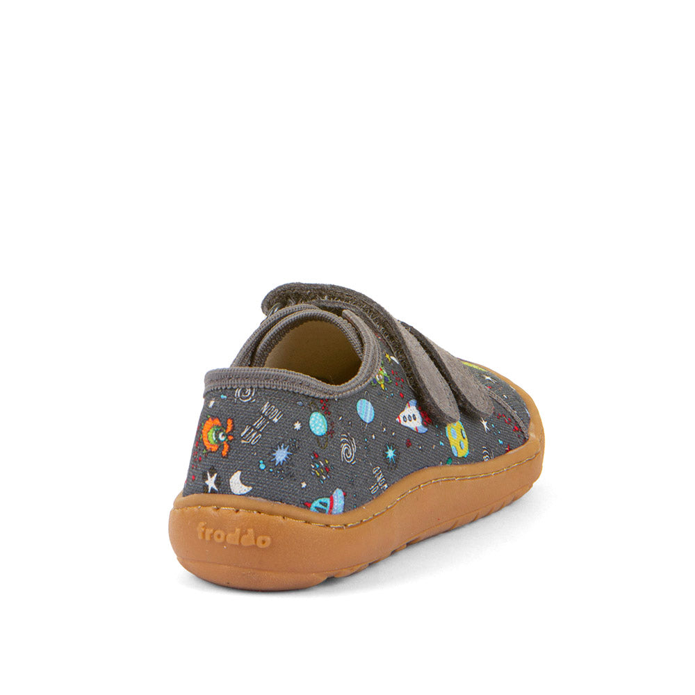 Barefoot Canvas – Grey with Space Explorer Print