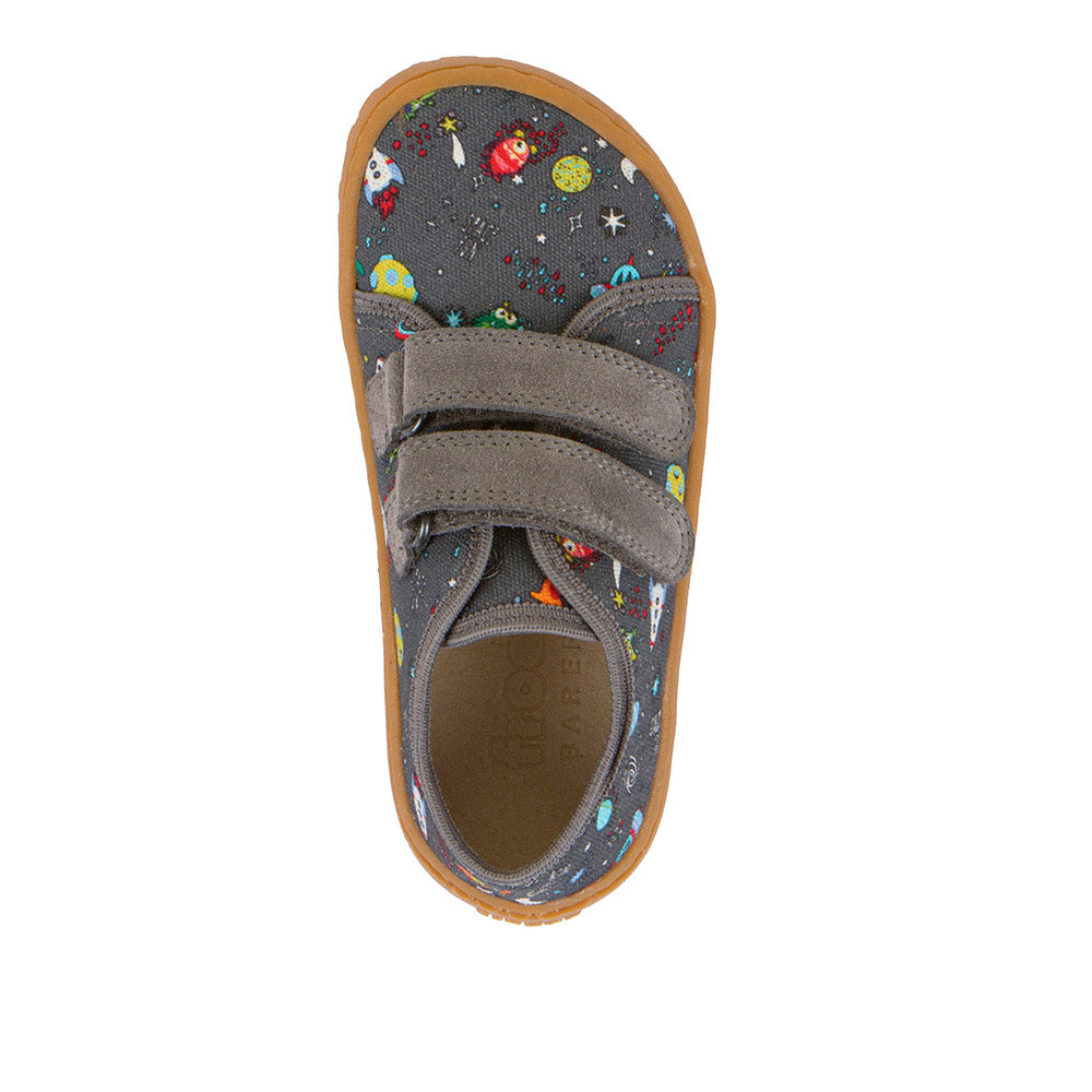 Barefoot Canvas – Grey with Space Explorer Print