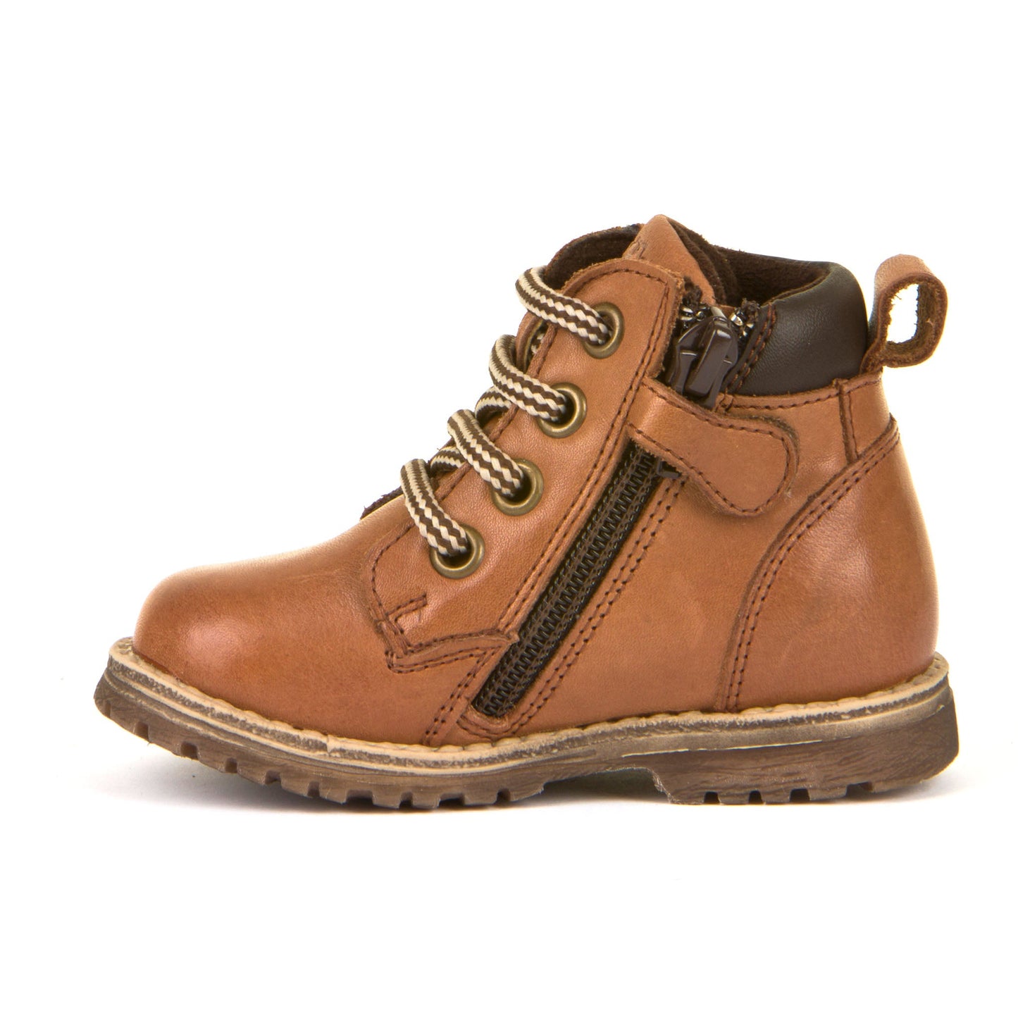 Mono Lace-Up Boot with Side Zipper – Fleece Lined
