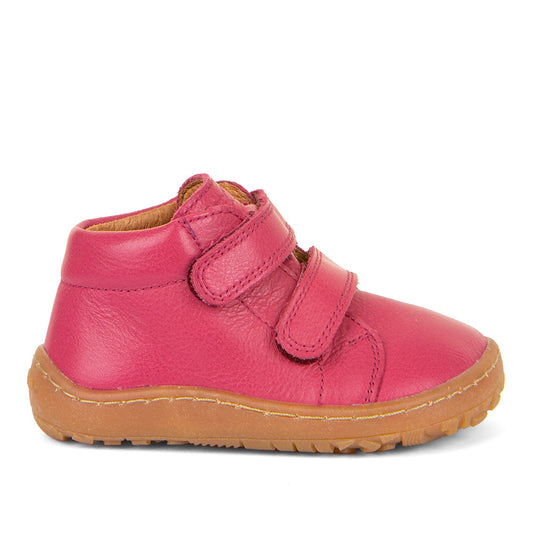 Barefoot First Step Leather Shoes in Dark Fuchsia (Wine)