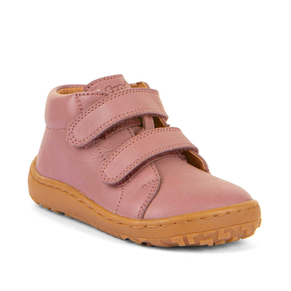 Barefoot First Step Leather Shoes in Dark Pink
