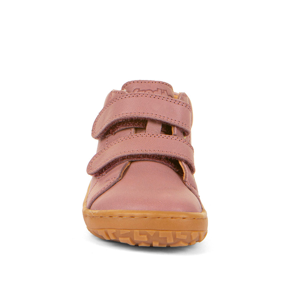 Barefoot First Step Leather Shoes in Dark Pink