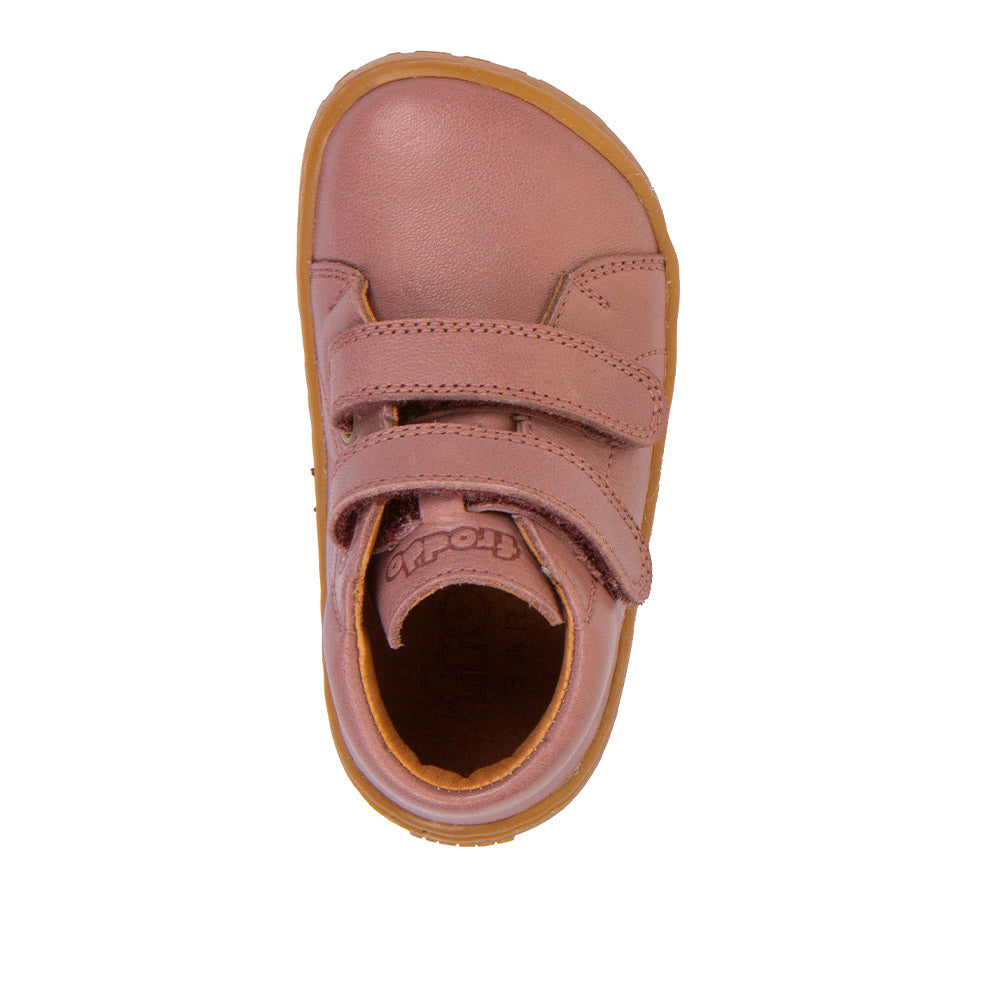Barefoot First Step Leather Shoes in Dark Pink