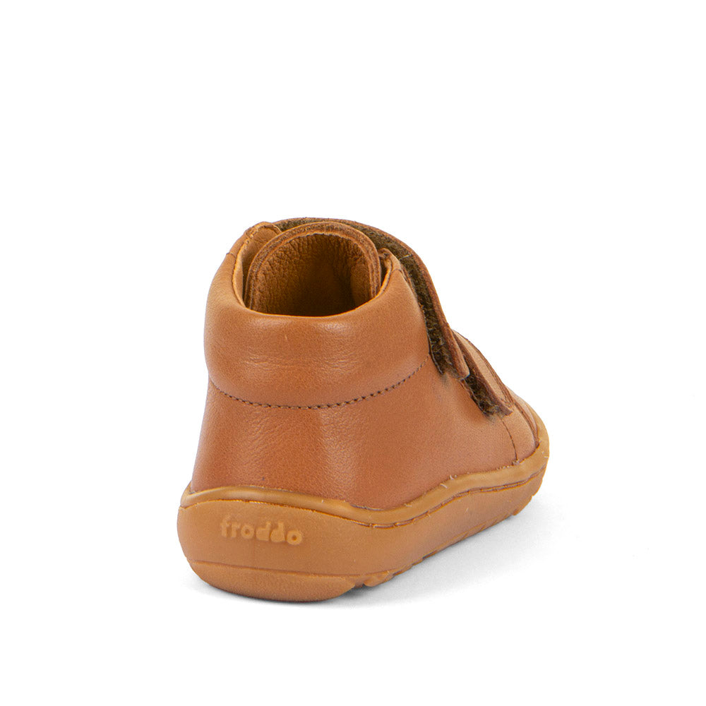 Barefoot First Step Leather Shoes in Cognac