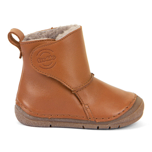 Paix Up Winter Boots with Sheepskin lining in Cognac