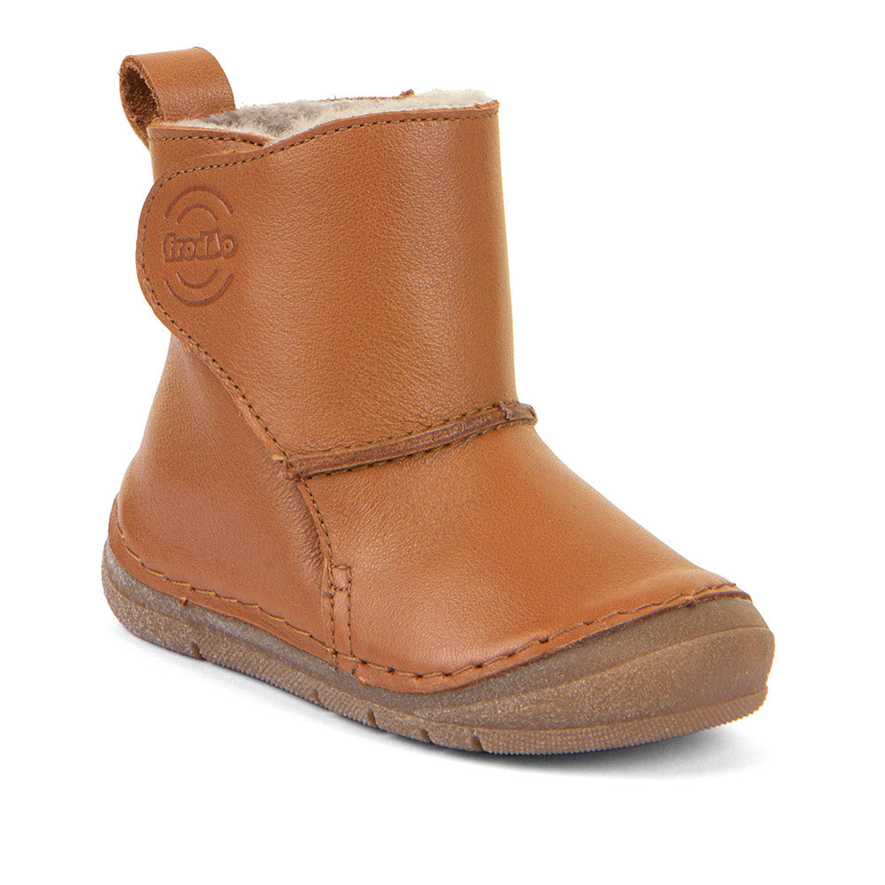 Paix Up Winter Boots with Sheepskin lining in Cognac