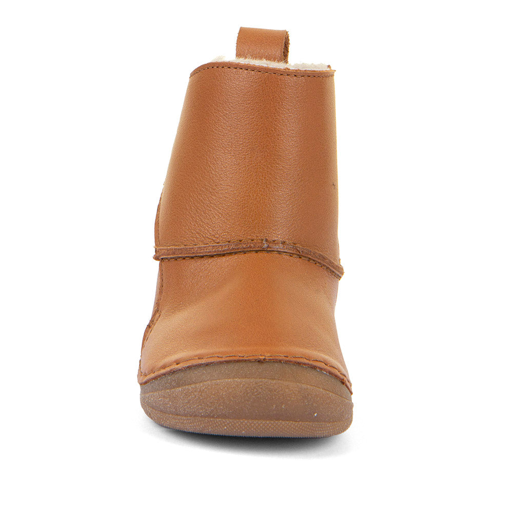 Paix Up Winter Boots with Sheepskin lining in Cognac