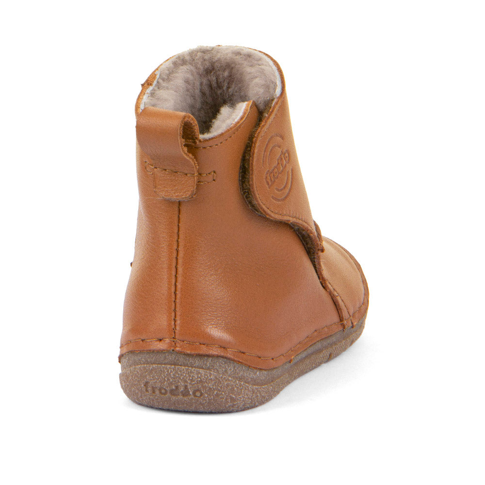 Paix Up Winter Boots with Sheepskin lining in Cognac