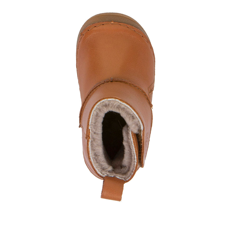 Paix Up Winter Boots with Sheepskin lining in Cognac