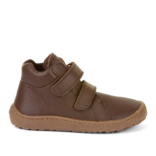 Barefoot Autumn Water-Repellent Leather Shoes in Dark Brown