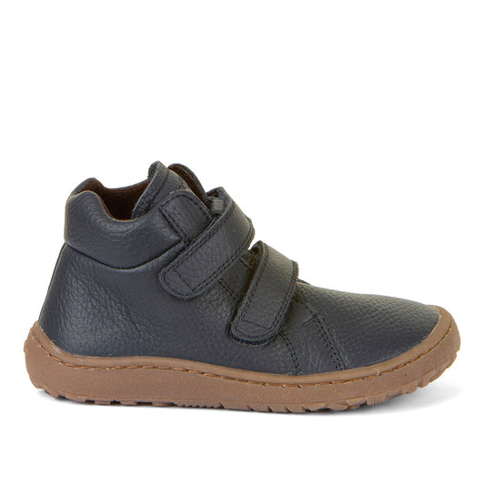 Barefoot Autumn Water-Repellent Leather Shoes in Dark Blue