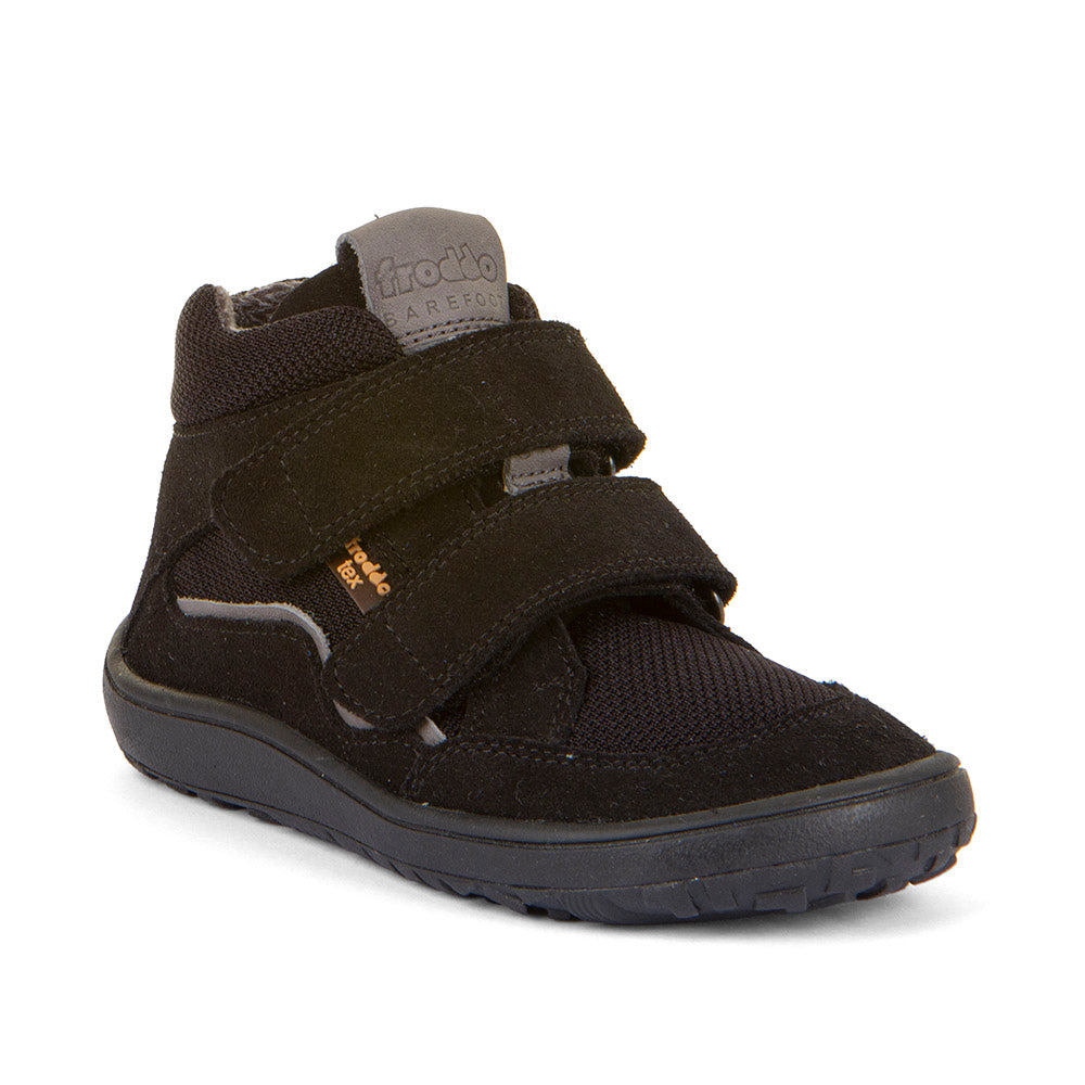 Barefoot Autumn TEX Waterproof Shoes – Leather & Mesh in Black