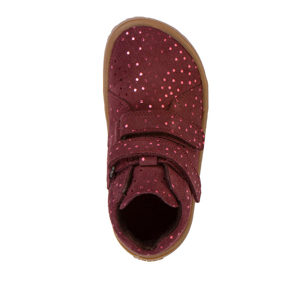 Barefoot Autumn Water-Repellent Leather Shoes in Bordeaux+