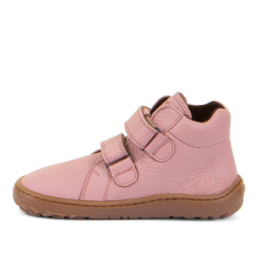 Barefoot Autumn Water-Repellent Leather Shoes in Pink