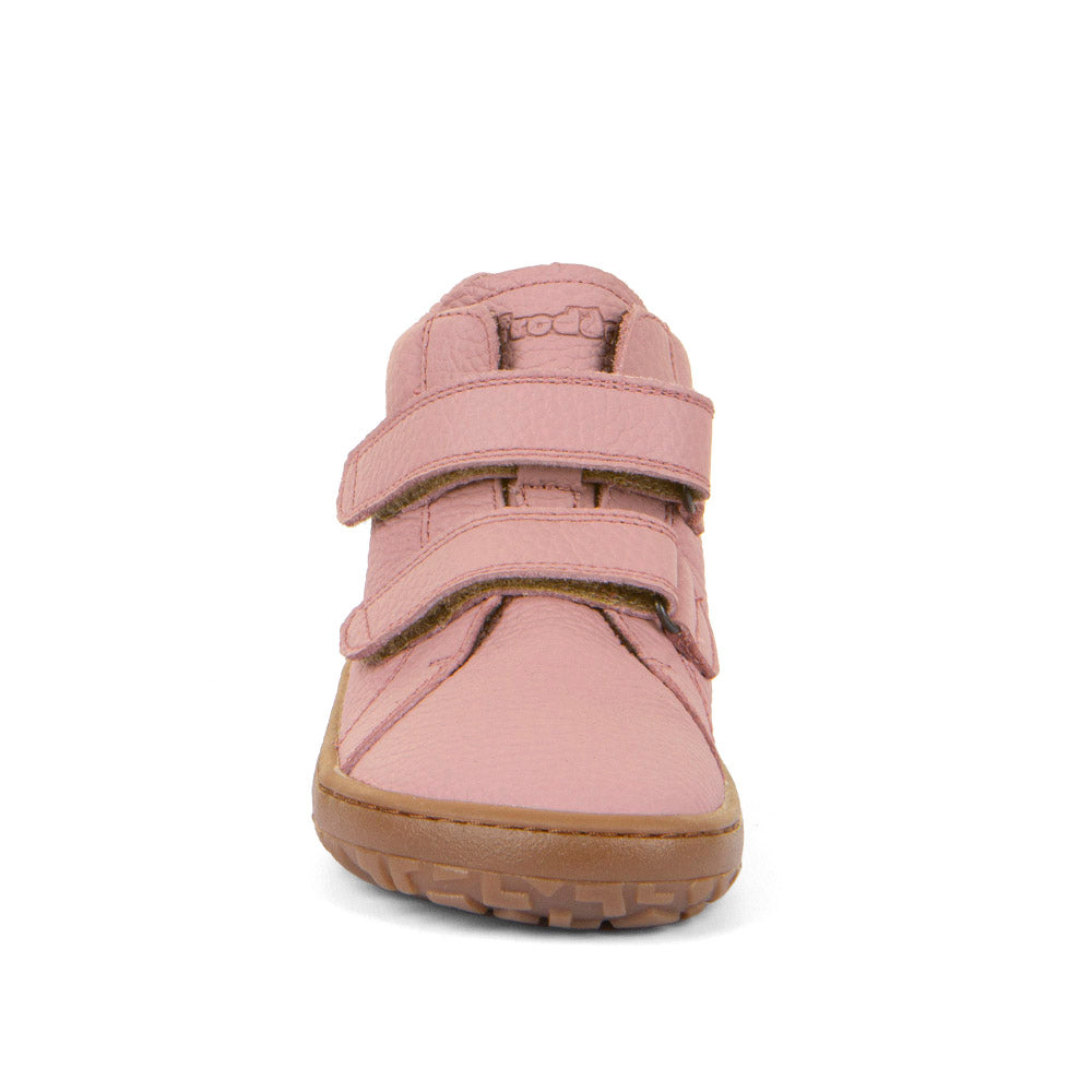 Barefoot Autumn Water-Repellent Leather Shoes in Pink