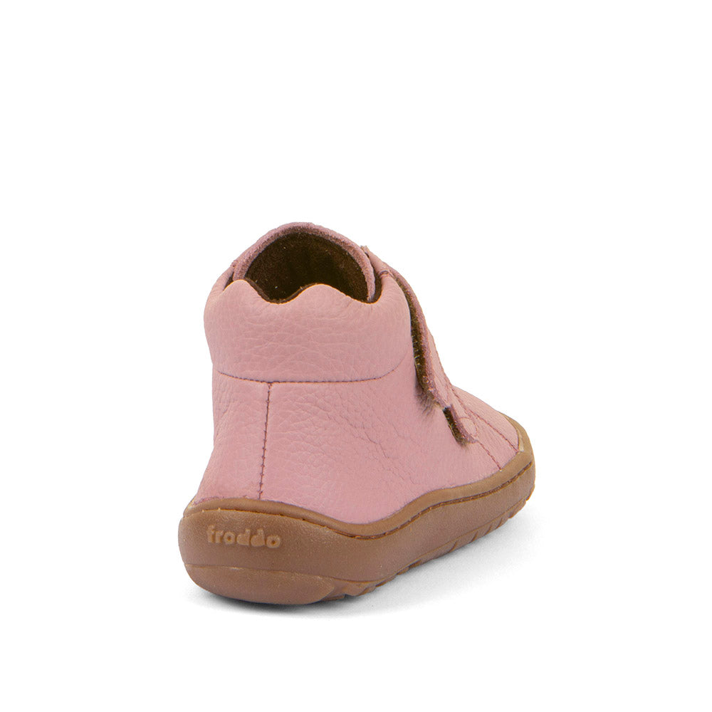 Barefoot Autumn Water-Repellent Leather Shoes in Pink