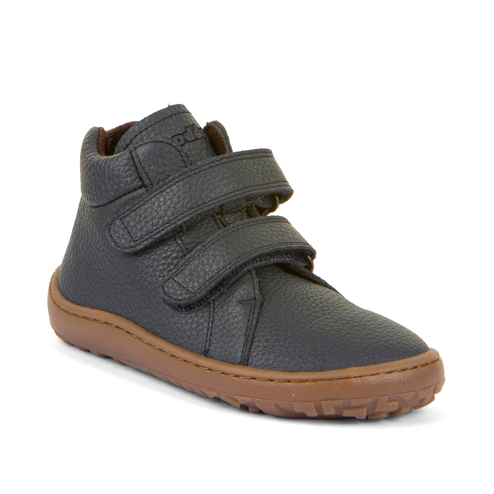 Barefoot Autumn Water-Repellent Leather Shoes in Dark Blue