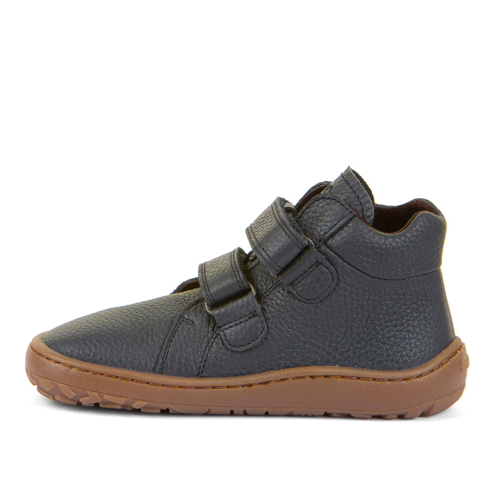Barefoot Autumn Water-Repellent Leather Shoes in Dark Blue