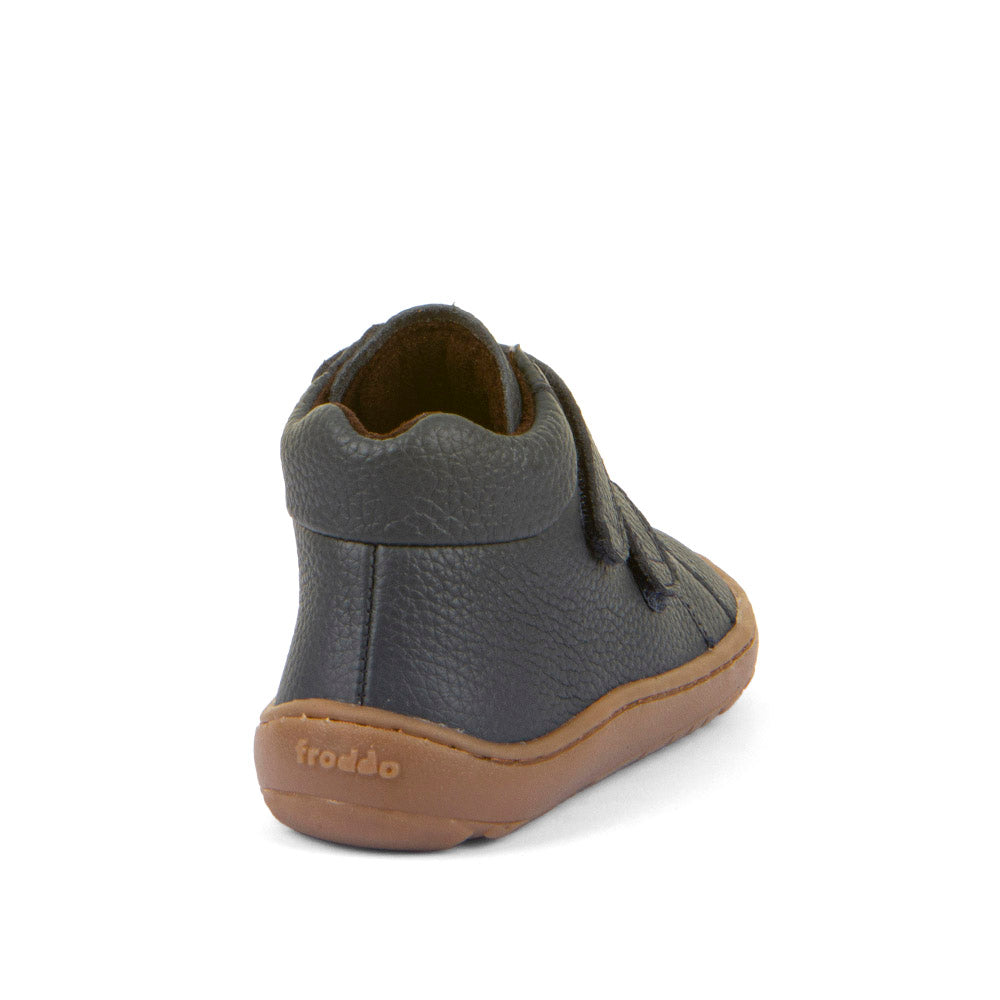 Barefoot Autumn Water-Repellent Leather Shoes in Dark Blue