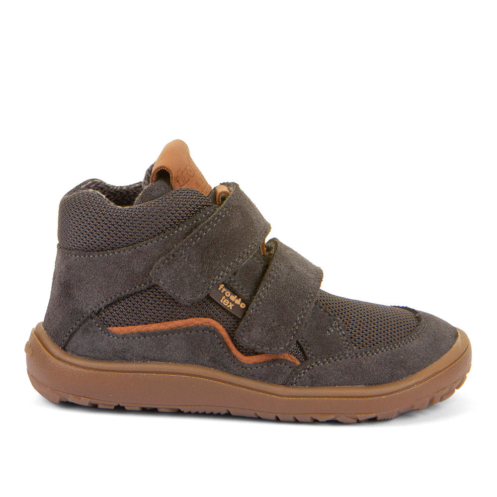 Barefoot Autumn TEX Waterproof Shoes – Leather & Mesh in Grey