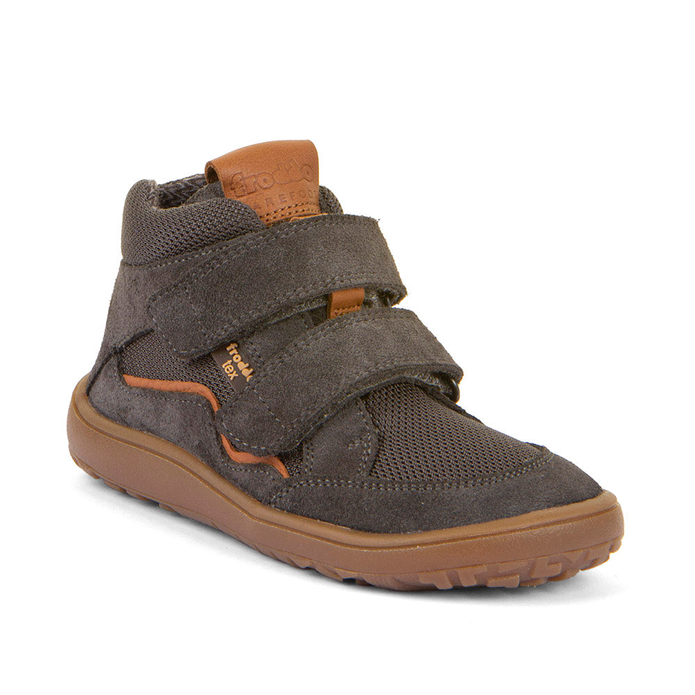 Barefoot Autumn TEX Waterproof Shoes – Leather & Mesh in Grey