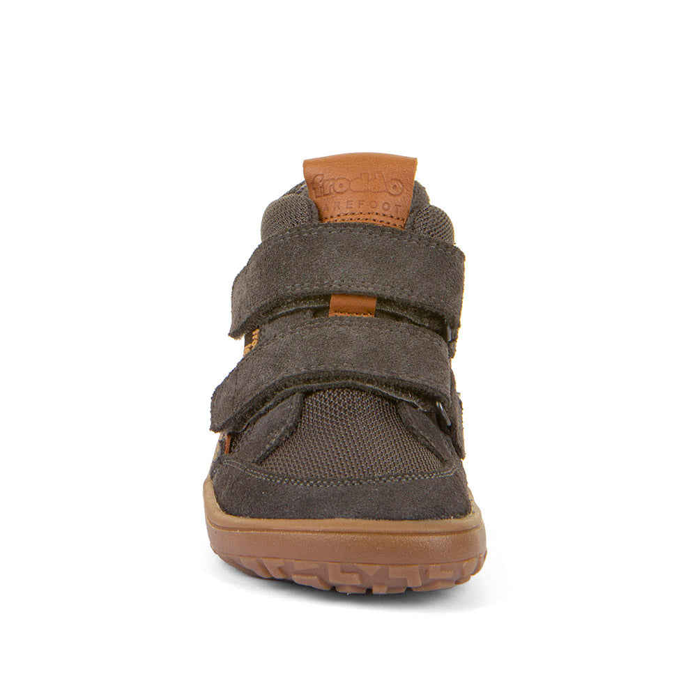 Barefoot Autumn TEX Waterproof Shoes – Leather & Mesh in Grey
