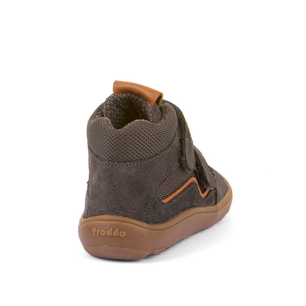 Barefoot Autumn TEX Waterproof Shoes – Leather & Mesh in Grey