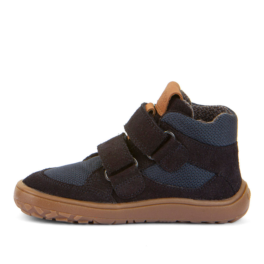 Barefoot Autumn TEX Waterproof Shoes – Leather & Mesh in Dark Blue