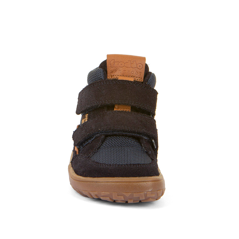 Barefoot Autumn TEX Waterproof Shoes – Leather & Mesh in Dark Blue